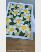 Araliya - Sri Lankan Floral Patterns #04 - Glass Framed Wall Art