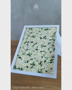 Jasmine - Sri Lankan Floral Patterns #02 - Glass Framed Wall Art