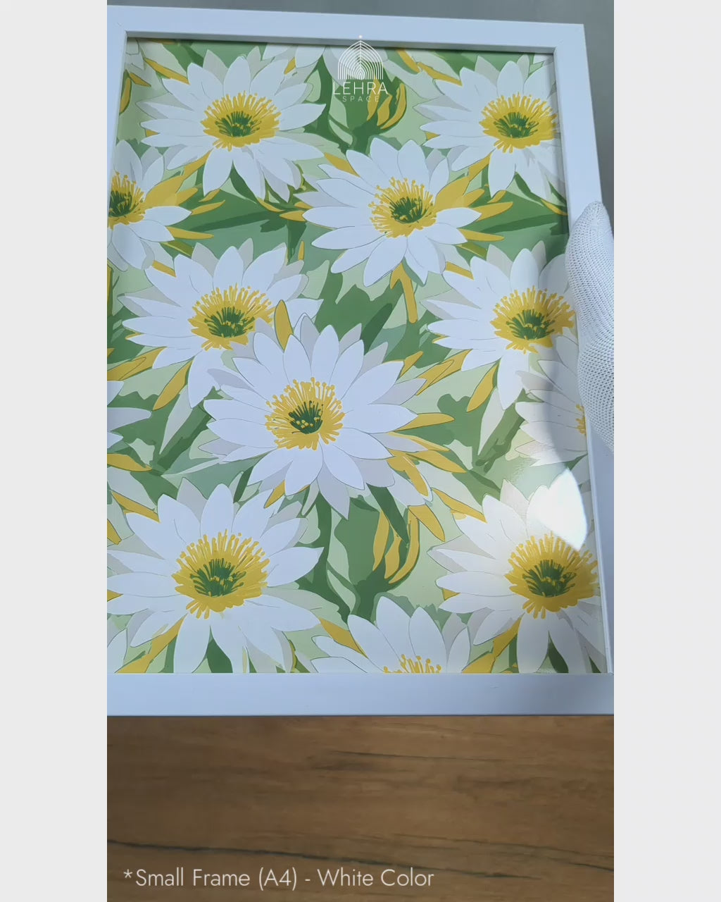 Kadupul - Sri Lankan Floral Patterns #06 - Glass Framed Wall Art