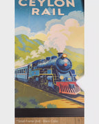 Ceylon Rail - Sri Lankan Retro Posters #01 - Glass Framed Wall Art