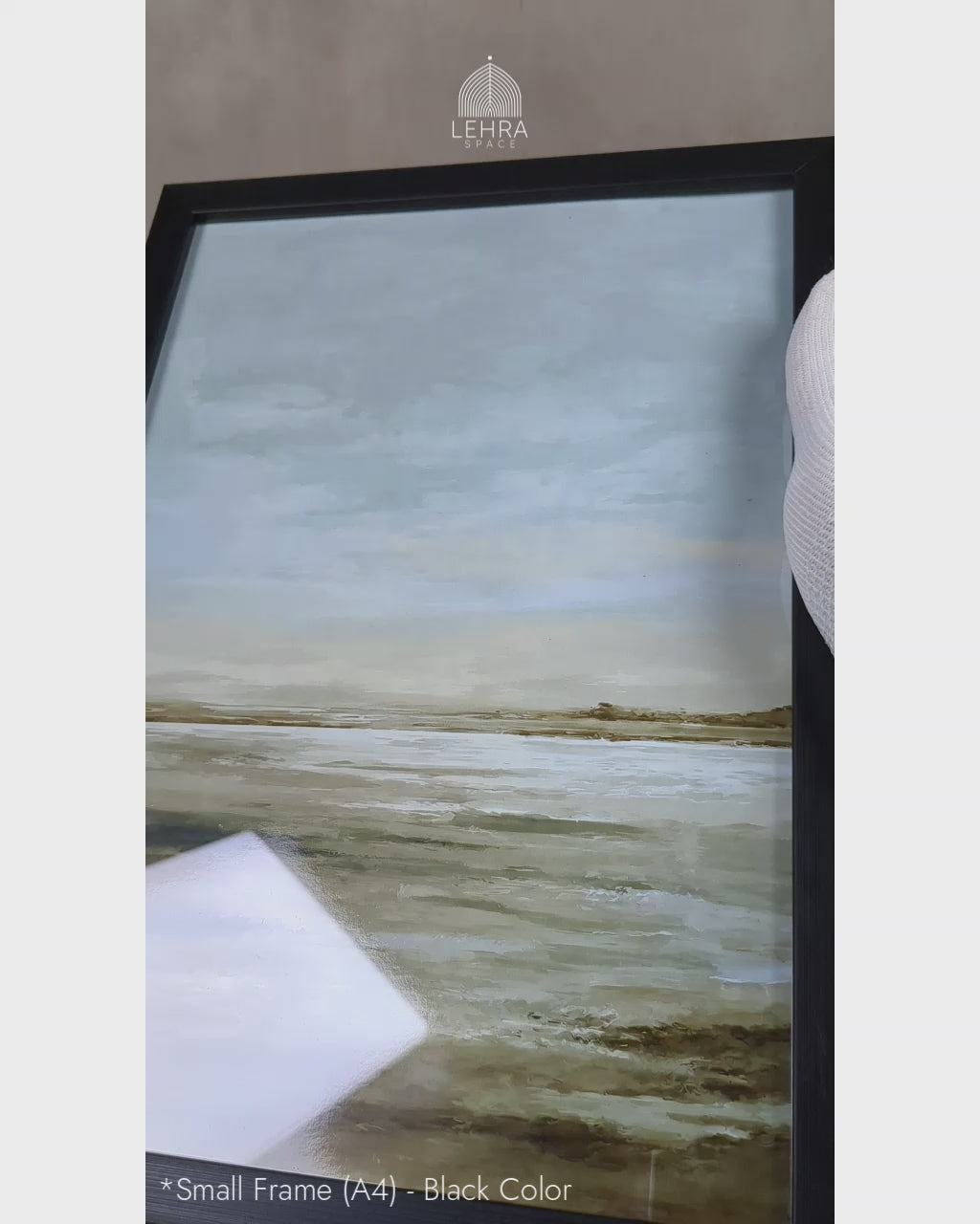 Whispering Tides - Abstract Watercolor Landscapes #02 - Glass Framed Wall Art